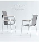Outdoor Metal Mesh Patio Table And Chairs Waterproof Sunproof