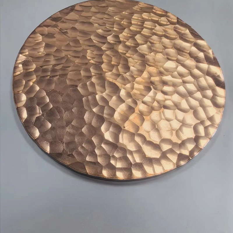 304 Hammered Stainless Steel Sheet Textured Decorative Plate