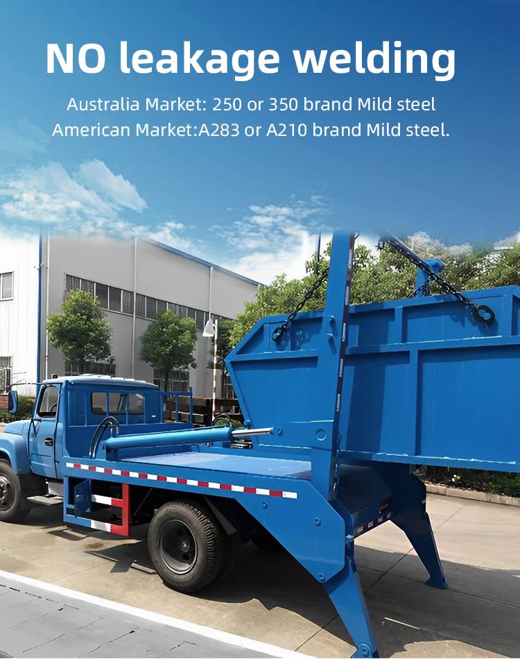 4 Yards Construction Waste Transport Skip Bin Heavy Metal Garbage Container