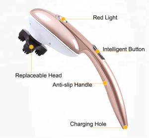 China Golden 6 Massage Speeds Rechargeable Magic Wand Massager For Vibration Massage wholesale