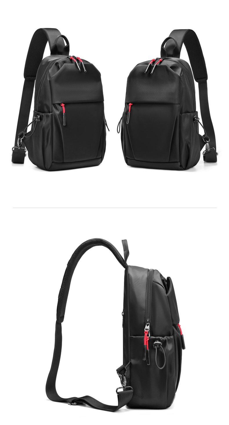 Hot sell wholesale fashion men custom waterproof shoulder bag crossbody chest sling bag