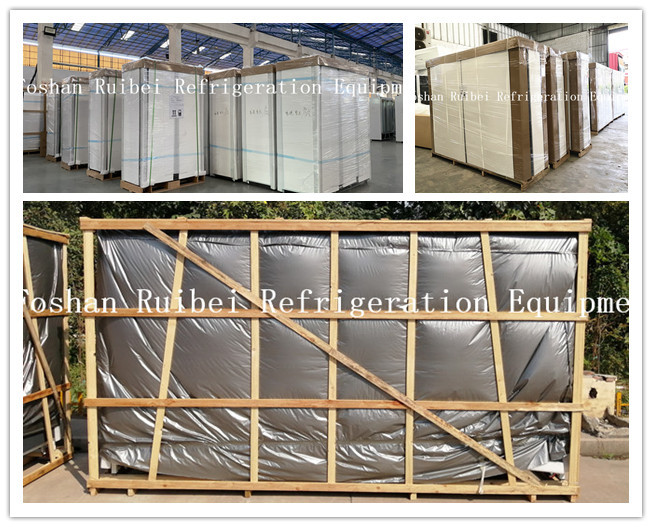 Supermarket Showcase Refrigerators Large Beverage Coolers Fruits Open Front Display Fridge