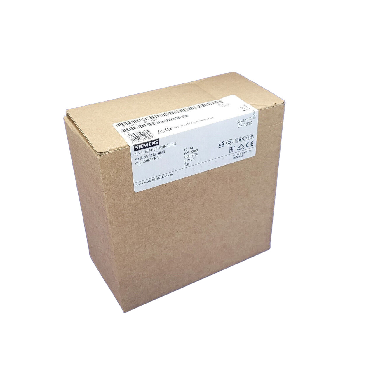SIEMENS PLC SIMATIC S7-1500 CPU 1516-3 PN/DP6ES7516-3AP03-0AB0CENTRAL PROCESSING