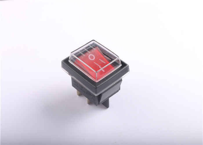 Small 16A T100 Waterproof Rocker Switch 100M Ω Insulation Resistance With Dust Cover