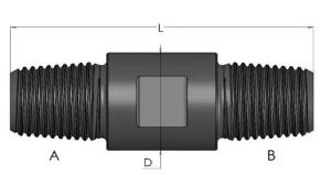 China High Fatigue Strength DTH Drilling Tools DTH Sub Male-Male , Downhole Drilling Tools wholesale
