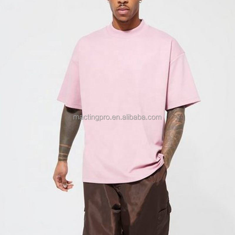 Heavyweight T Shirt Blanks Wholesale Jersey Fabric Oversize Drop Shoulder Tshirt 300 Gsm Blank Plain Tee