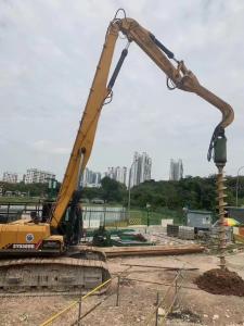 China Q355B Hydraulic Vibratory Pile Driver , Vibratory Hammer For Excavator 33-33 Ton Long boom arm wholesale