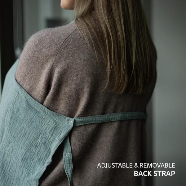 5-in-1 Muslin Nursing Cover up for Breastfeeding & Baby Car Seat Cover