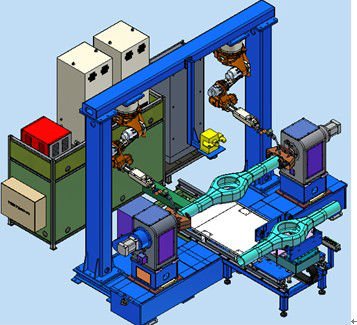5000 KG Special Automatic Welding Machine for Rear Cover of Axle Housing Welding Rod Production Line