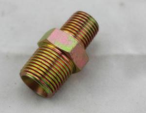 China Yellow Carbon Steel Union BSPT Pipe Fittings Hydraulic Hose Adapter Fittings wholesale