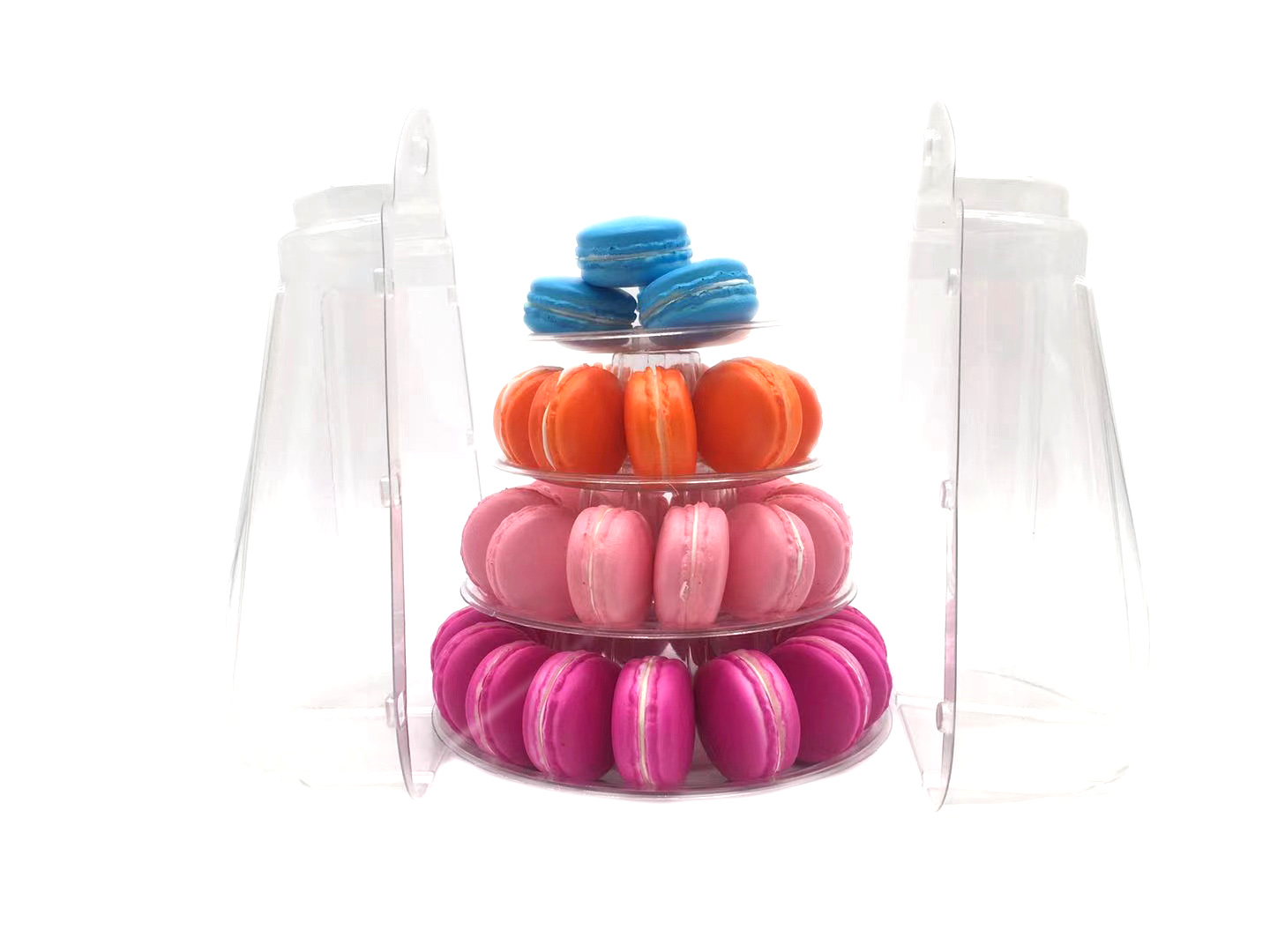 Custom 2pcs macaron box cardboard cylinder packaging box paper packaging box