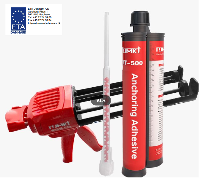 500ml Silicone Sealant Modified Epoxy Resin Injection Cartridge For MT500 ETA Approval