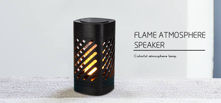 Portable Lamp Wireless Rechargeable Bluetooth Flame Speaker