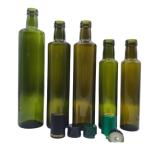 Square Dark Green Marasca Cooking Olive Oil Glass Bottles 100ml 250ml 500ml