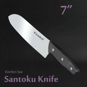 China Wear Resistance Santoku Knife Kitchen / Cerasteel Chef Utility Knife wholesale