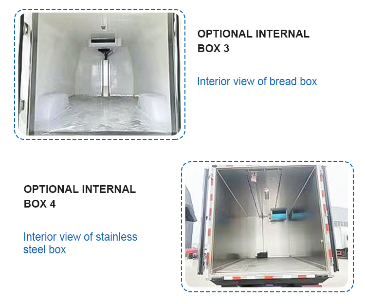 4x2 Refrigerated Cooling Refrigerator Van with Maximum Torque Nm 500-1000Nm and Dimensions L x W x H mm 5995*2450*23265