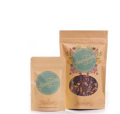 Clear Stand Up Packaging Moisture-Proof Custom Kraft Paper Bags For Pharmacy with window