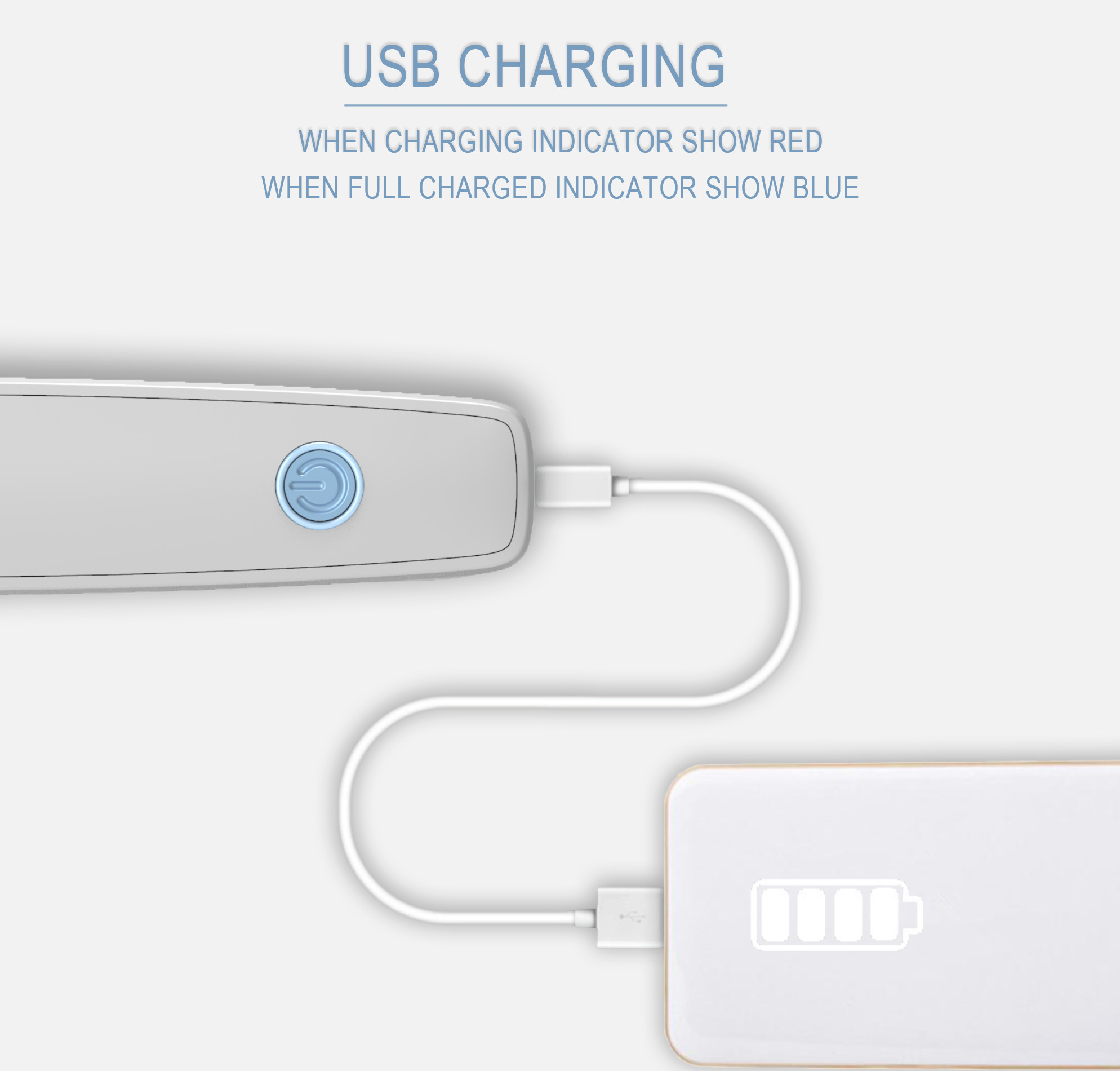 USB Rechargeable Flat Iron Cordless Hair Straightener Brush