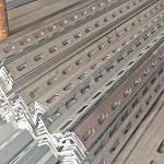 Pre Galvanized 30mm-100mm Metal Galvanized Steel Slotted Angle Shelving Upright