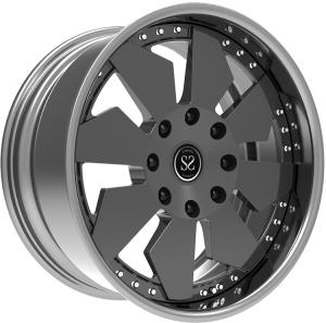 China 2-piece forged car deep dish aluminum alloy wheel 22 inch 6x139.7 For Land Cruiser Prado wholesale