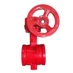 China Gas Media Soft Seal Grooved Turbine Butterfly Valve D381X Hydraulic wholesale