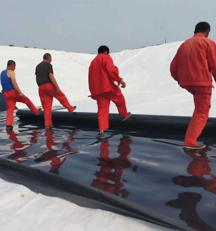 Black Geomembrane Thickness over 2mm Resistant to Acid and Alkali for Landfill Sites