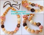 nursing necklace, Teething necklace, Breastfeeding Necklace