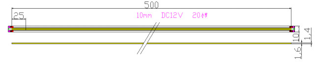 25W 10mm Cob Led Light Strip WiFi Brighter For Home Ice Rink TV Party