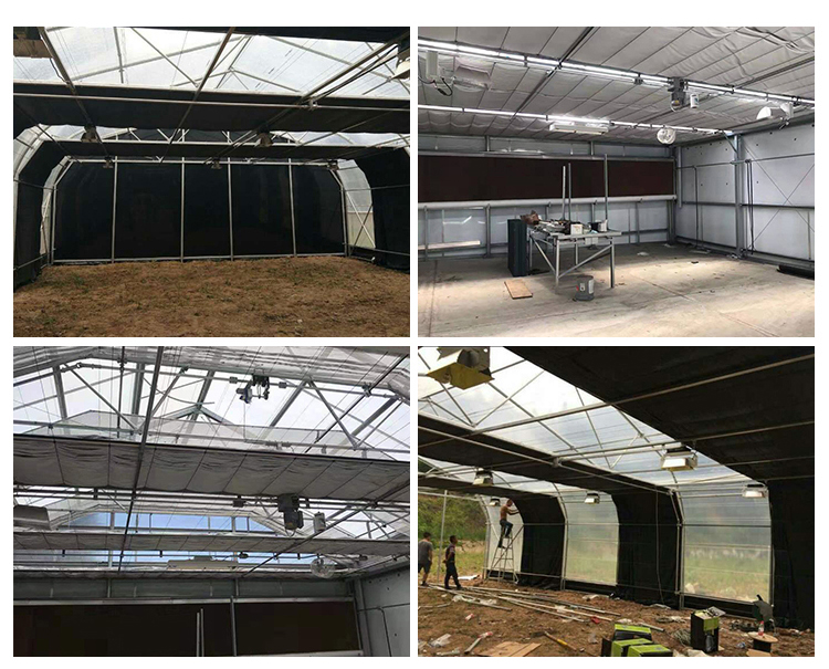 Ventilation Sides Ventilation Blackout Film for Mushroom Greenhouse Manufactured by LITAI