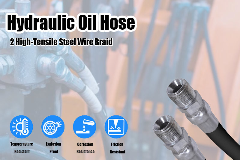 19mm Industrial Hydraulic Hose High Burst Pressure With High Vibration Resistance