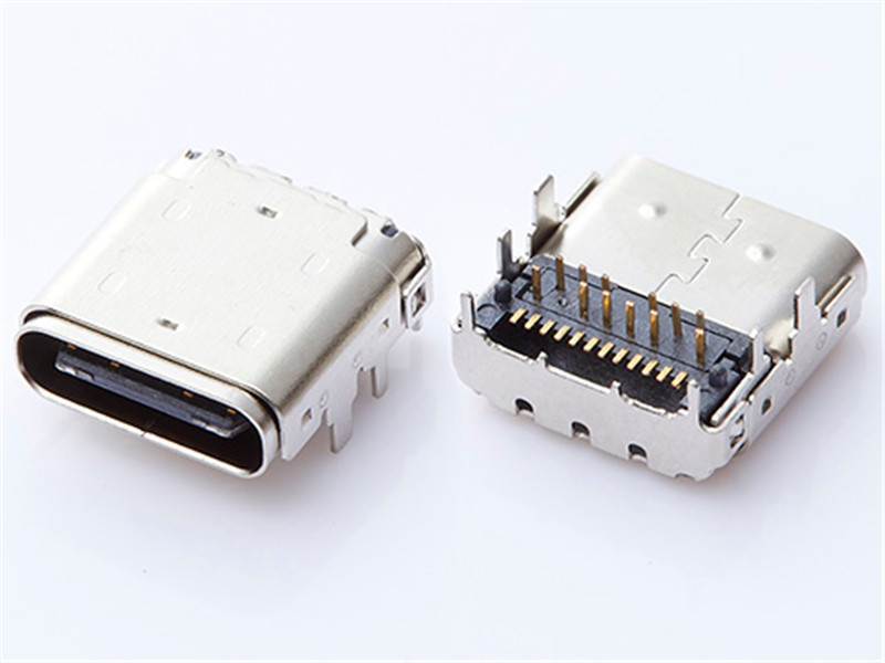 USB3.1 Type-C Connector USB3.1 C Type, THT, Receptacle, 24PIN，SMT+DIP， HULYN