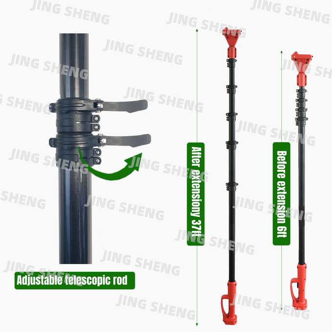 Heavy Duty Forestry Felling Kit: 50FT Telescopic Carbon Pole Tree Pruner & 20Ah Battery Light & Strong 3