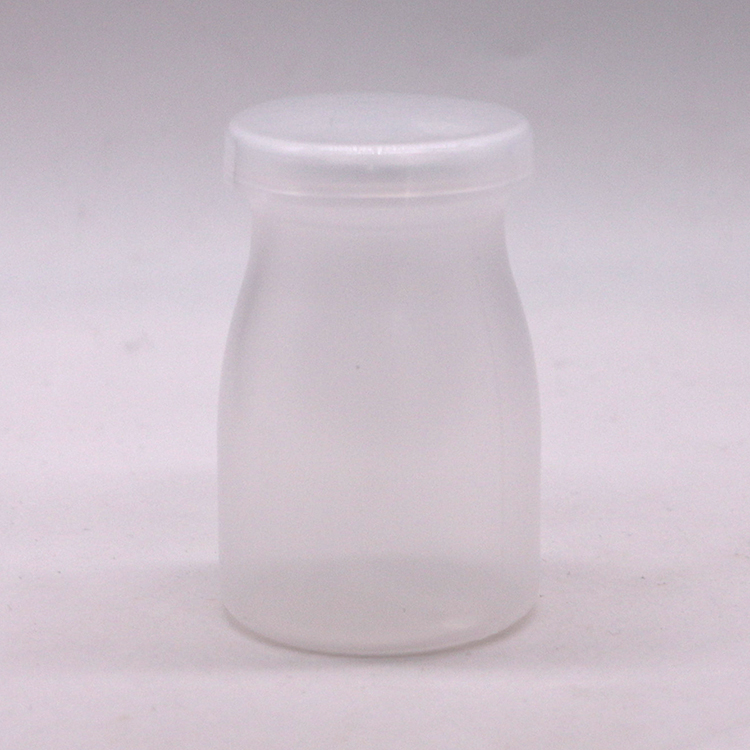 Customized Logo 100ml PP Round Pudding Bottle Perfect for Milk and High Temperature