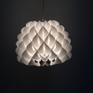 China PVC Lotus Polypropylene Lampshade D400MM White Or Customized wholesale