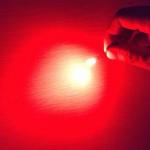 Through Hole LED 5mm 630nm Red Color Clear Lens Round With Flange For Illuminati