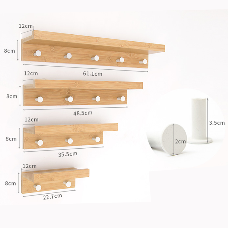 Expandable Wall Mounted Bamboo Towel Rack with Shelf The Essential Storage Solution