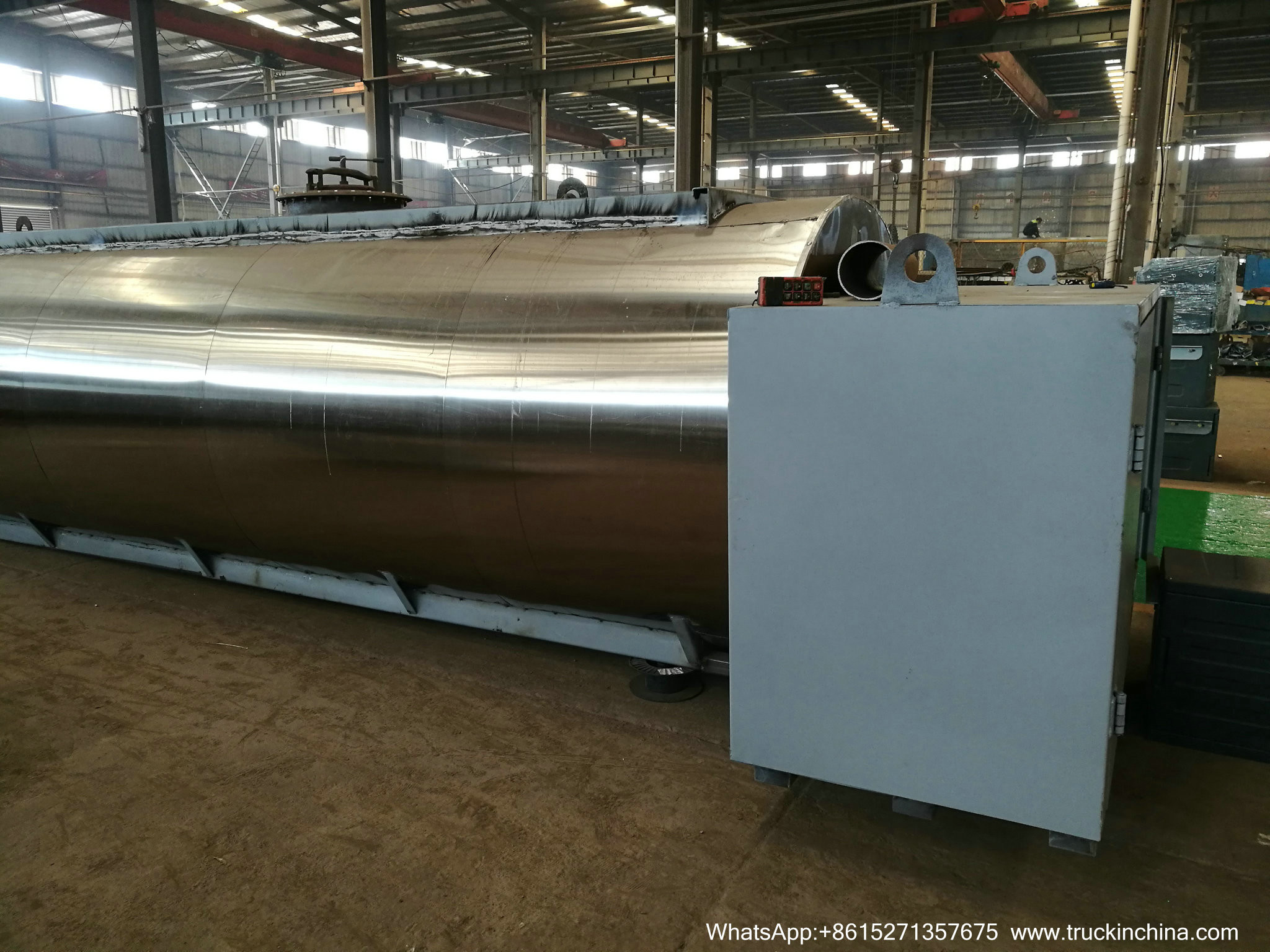 9m3 Hot Asphalt Tank for Tanker Lorry Upper Body WITH BALTUR DIESEL OIL BURNER GEAR PUMP WhsApp:+8615271357675