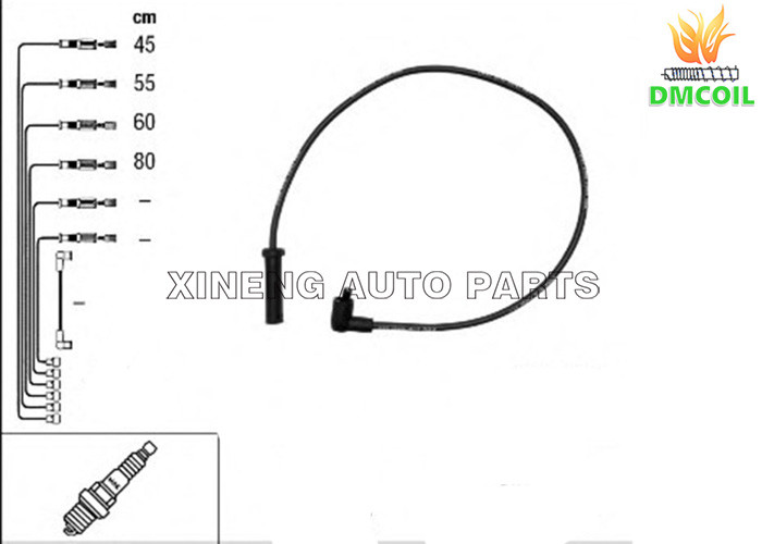 Flexibility Connector Auto Spark Plug Wires For Citroen Fiat Lancia Peugeot