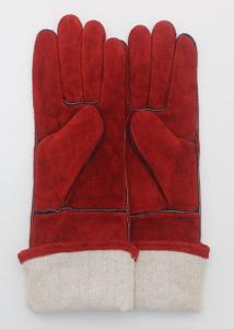 China Welder Gauntlet Welding Gloves Heat Resistant Customized Logo OEM Service wholesale