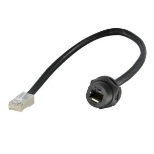 China Rj45 Waterproof Cable Connector 8p8c Male To Female Screw Lock wholesale