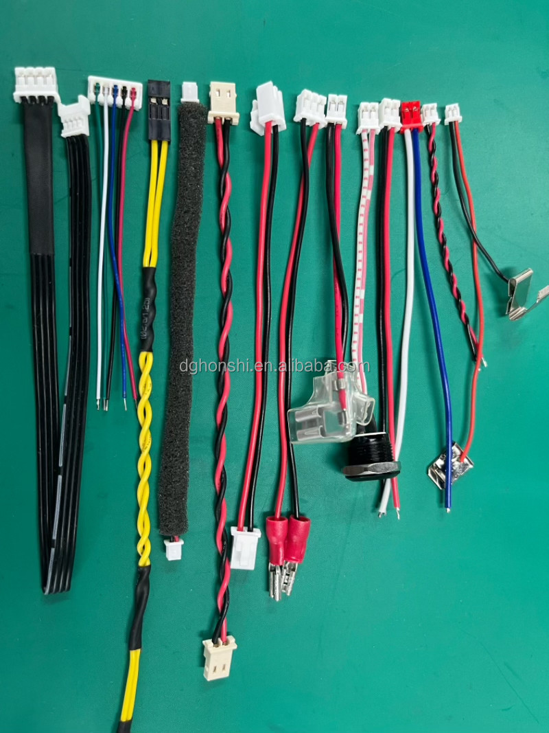 Terminal Wire Harness Assembly 18 - 26Awg JST Connector To 4.8mm 6.3mm Y Terminal
