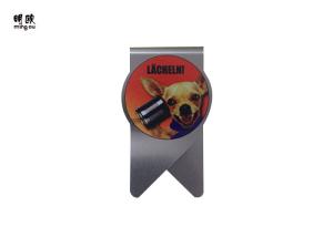 China Classic Cash Money Clip Custom Shape , Relic Photo Money Clip For Lady wholesale