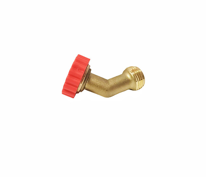 Lead Free 45 Degree Brass Hose Elbow Garden Using 3/4NH-11.5