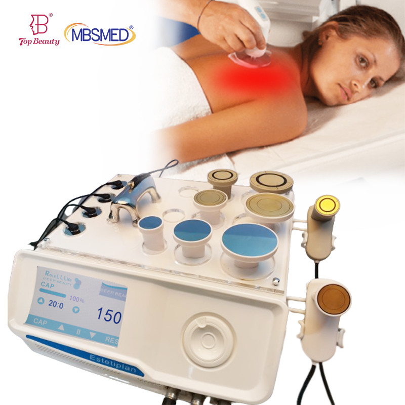 Smart Tecar Therapy Machine CET RET RF 448khz For Facial Anti Aging Diathermy Device