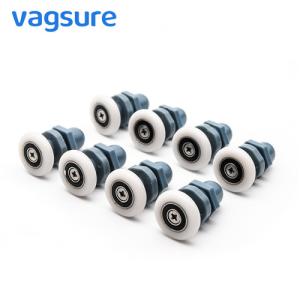 China Small Single Sliding Shower Door Rollers , Height 3.7CM Shower Door Runner Wheels wholesale