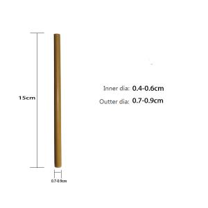 China Personalized Bamboo Drinking Straws For Cocktail Party 15cm wholesale