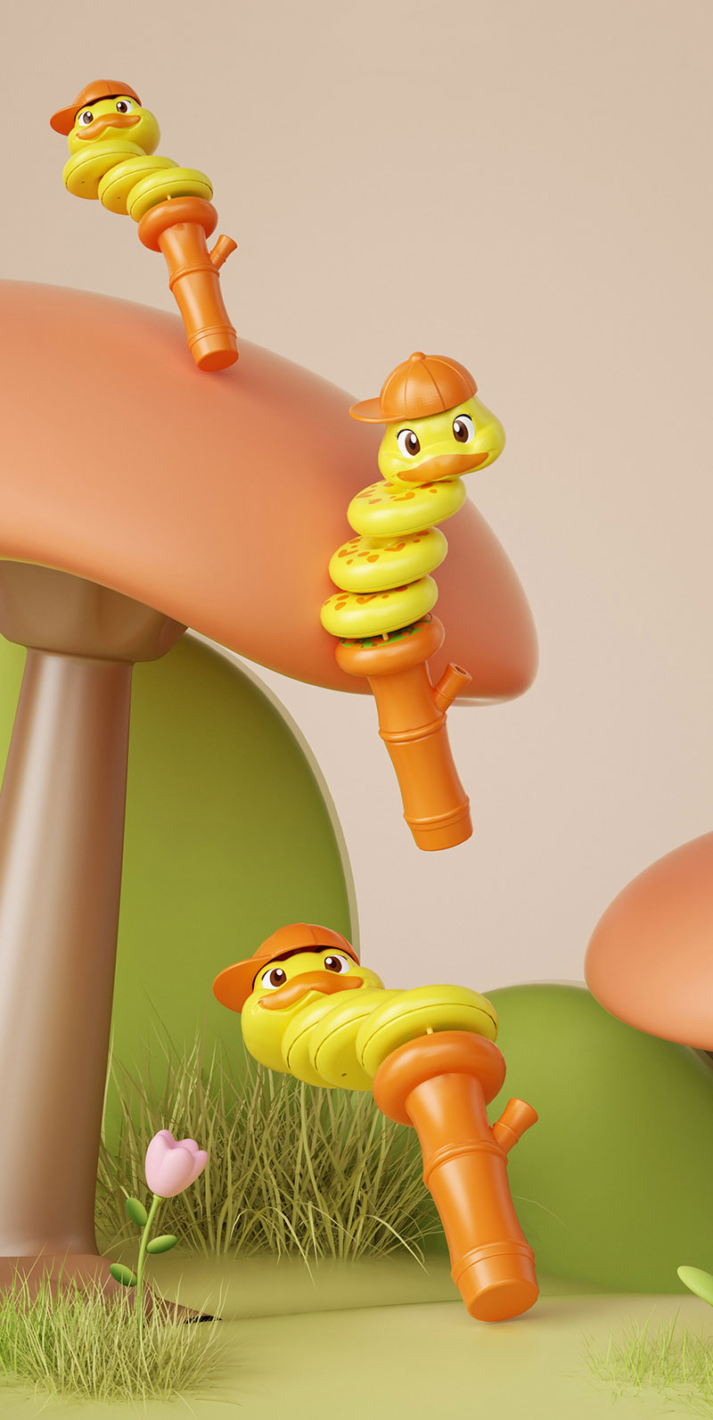 Puzzle Creative Whistle Twisted Toy for Boys and Girls Unisex Age Range 2-4 Years