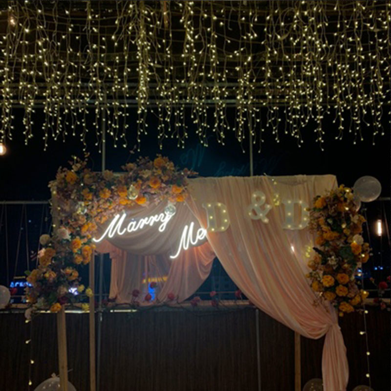Acrylic Plate Custom Wedding Neon Sign Low Consumption Neon Light Logo Sign