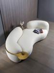 Modern Luxury Lamb Velvet 3 Seater Sofa Flannelette Material