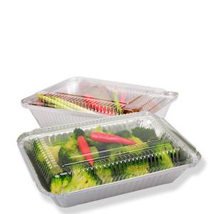 China fubin Aluminium Foil Container Lid No Smell transparent plastic lid wholesale